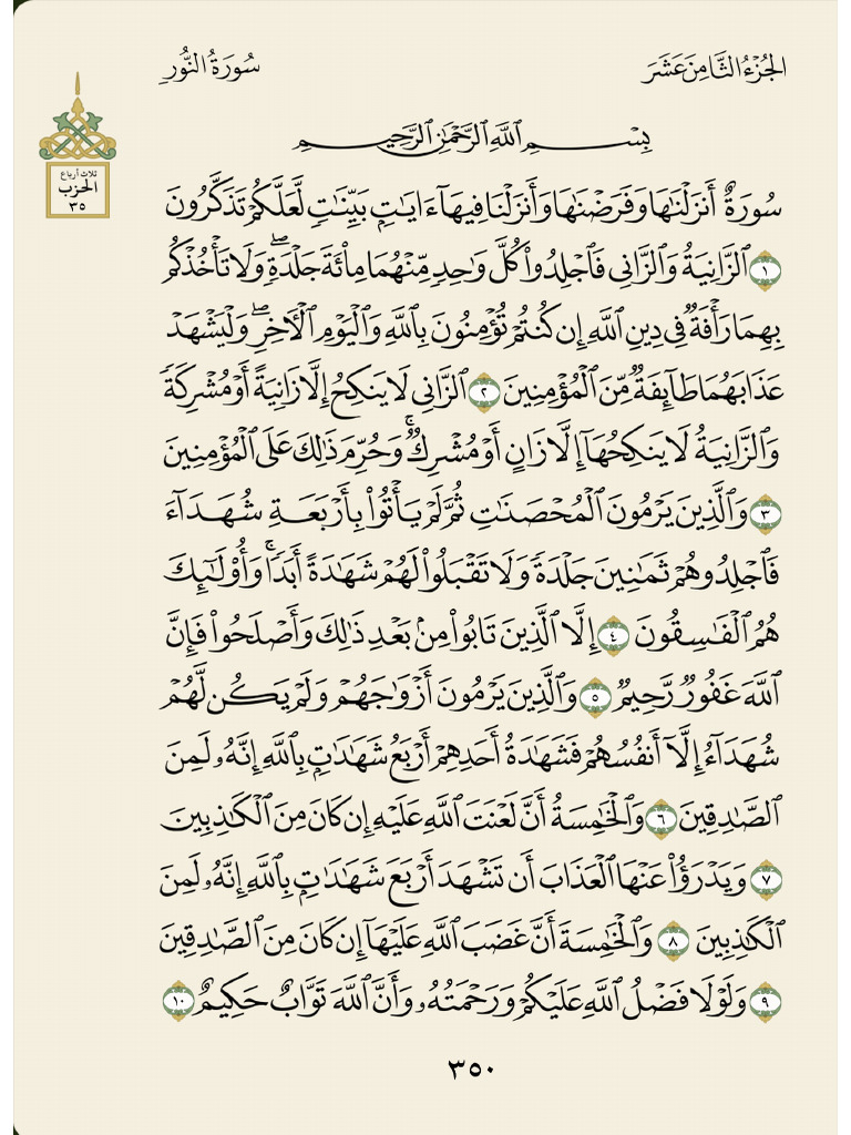سورة النور صور | PDF