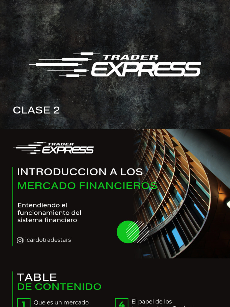 Intensivo Trader Express Clase 2 | PDF | Mercado de divisas | Mercado ...