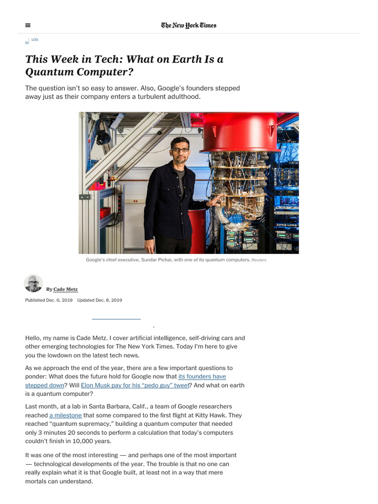 Technology News and Insights | PDF | Quantum Computing | Elon Musk