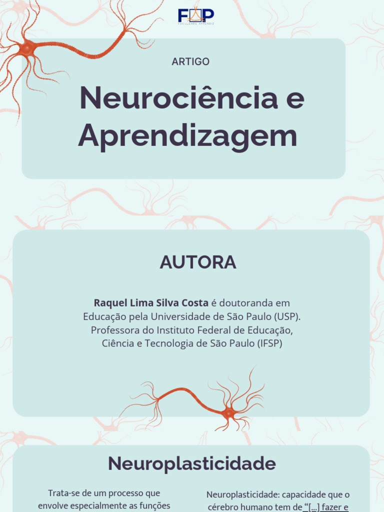 Neurociência na Aprendizagem Escolar | PDF | Aprendizado ...