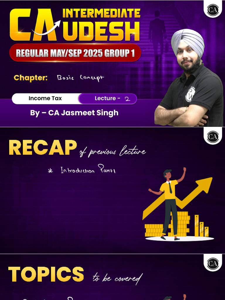 Basic Concepts 02: Class Notes | PDF | Taxes | Income Tax