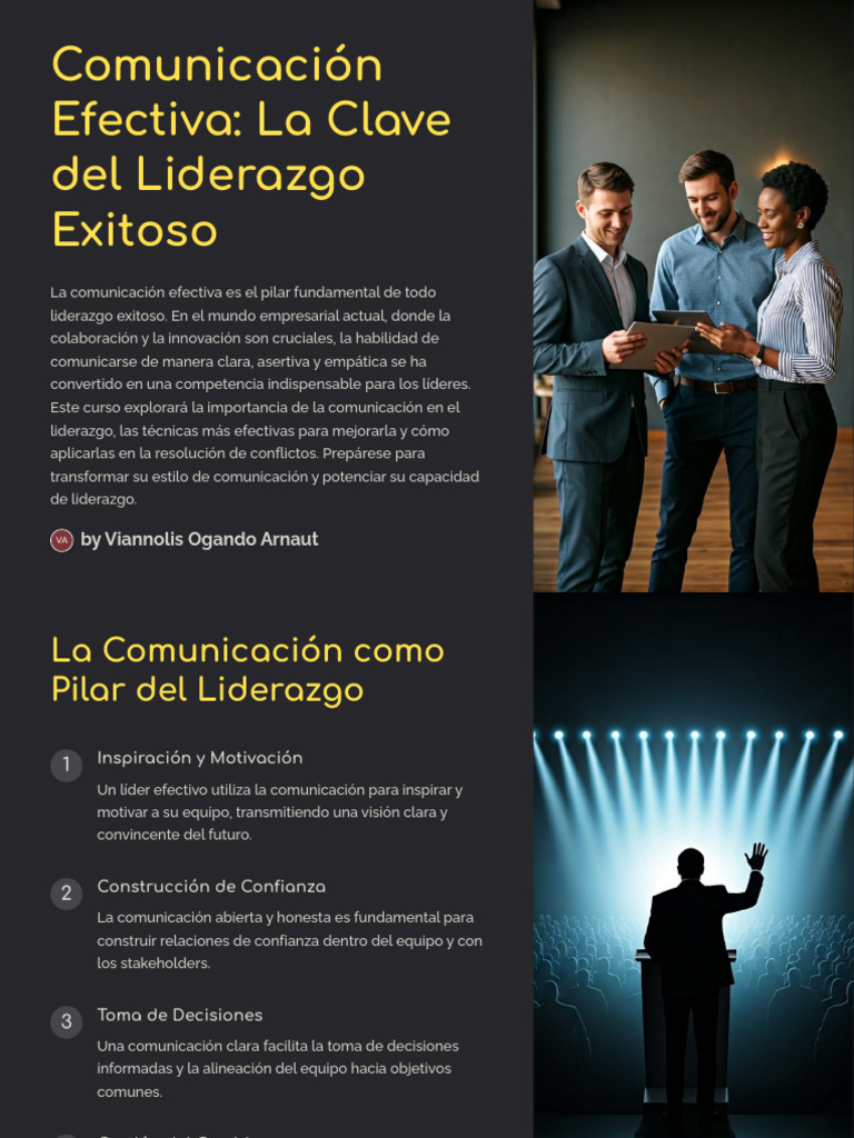 Comunicacion Efectiva La Clave Del Liderazgo Exitoso | PDF | Liderazgo ...