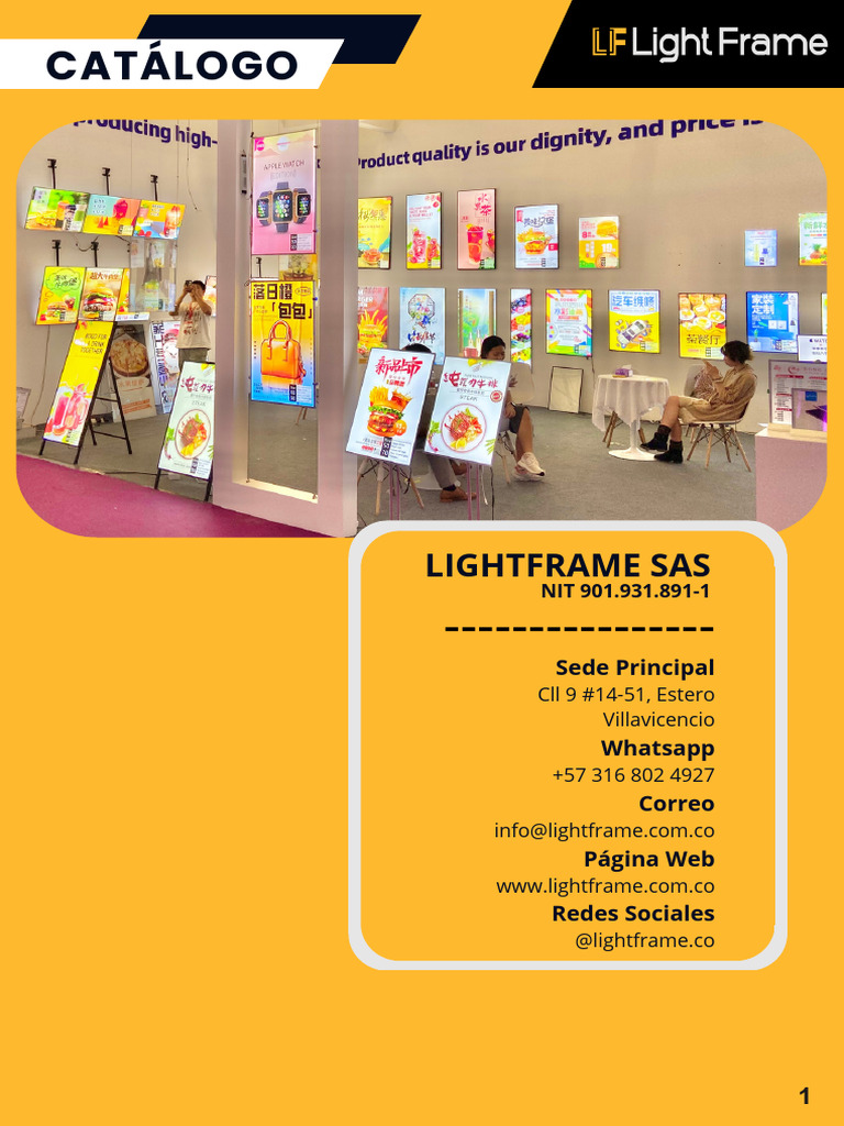 Catálogo de Pantallas LED Lightframe | PDF | Diodo emisor de luz
