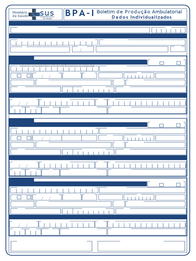 Ficha BPA-I Individualizada PDF | PDF | Brasil