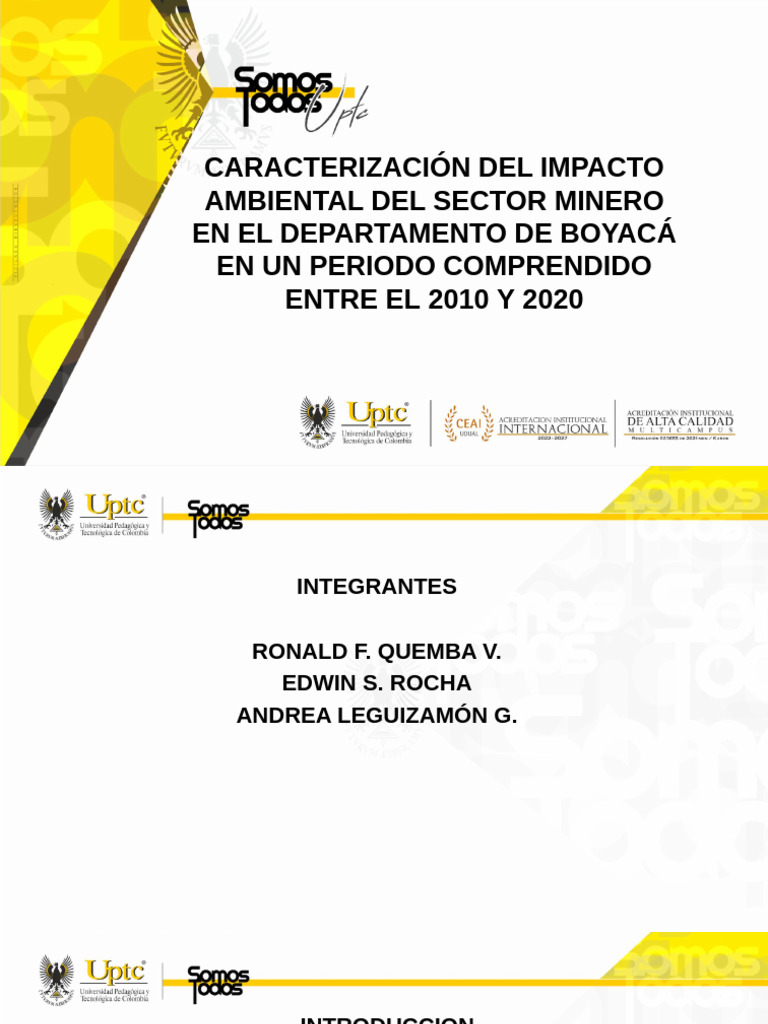 Impacto Ambiental Minero en Boyacá 2010-2020 | PDF | Minería | Entorno ...