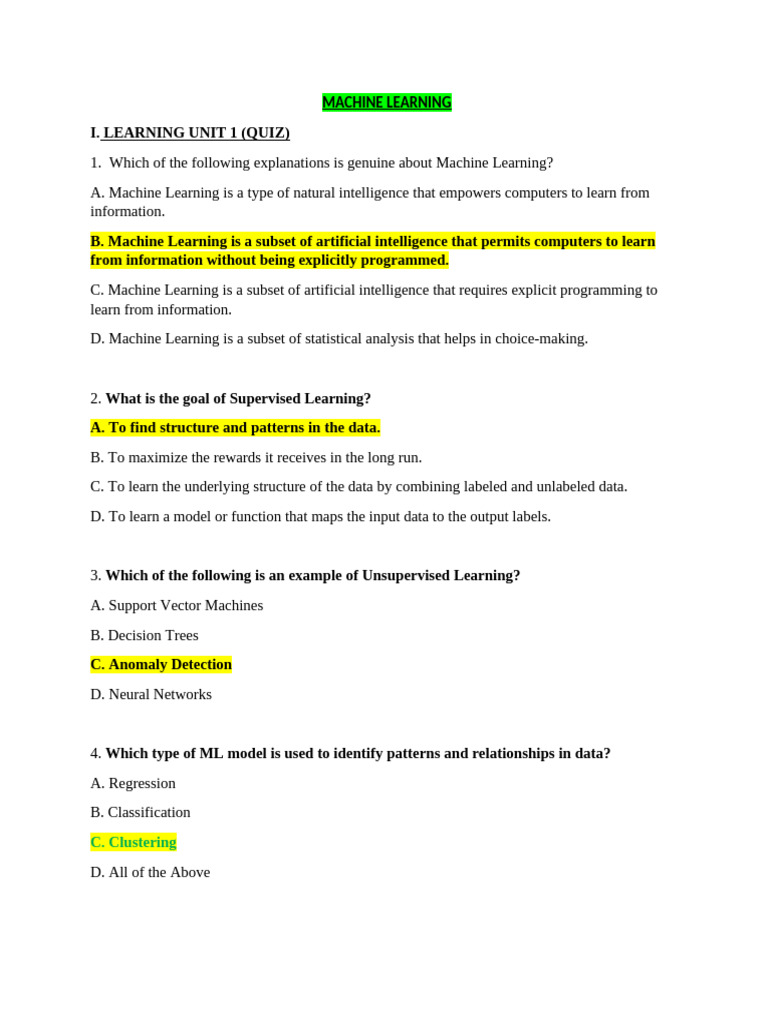 Machine Learning Concepts and Applications | PDF | Machine Learning | Data