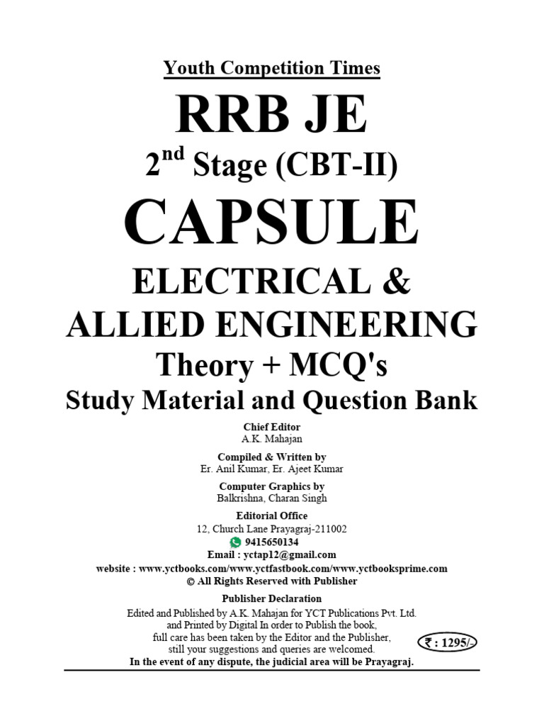 Electrical Engineering Study Guide | PDF | Capacitor | Inductor