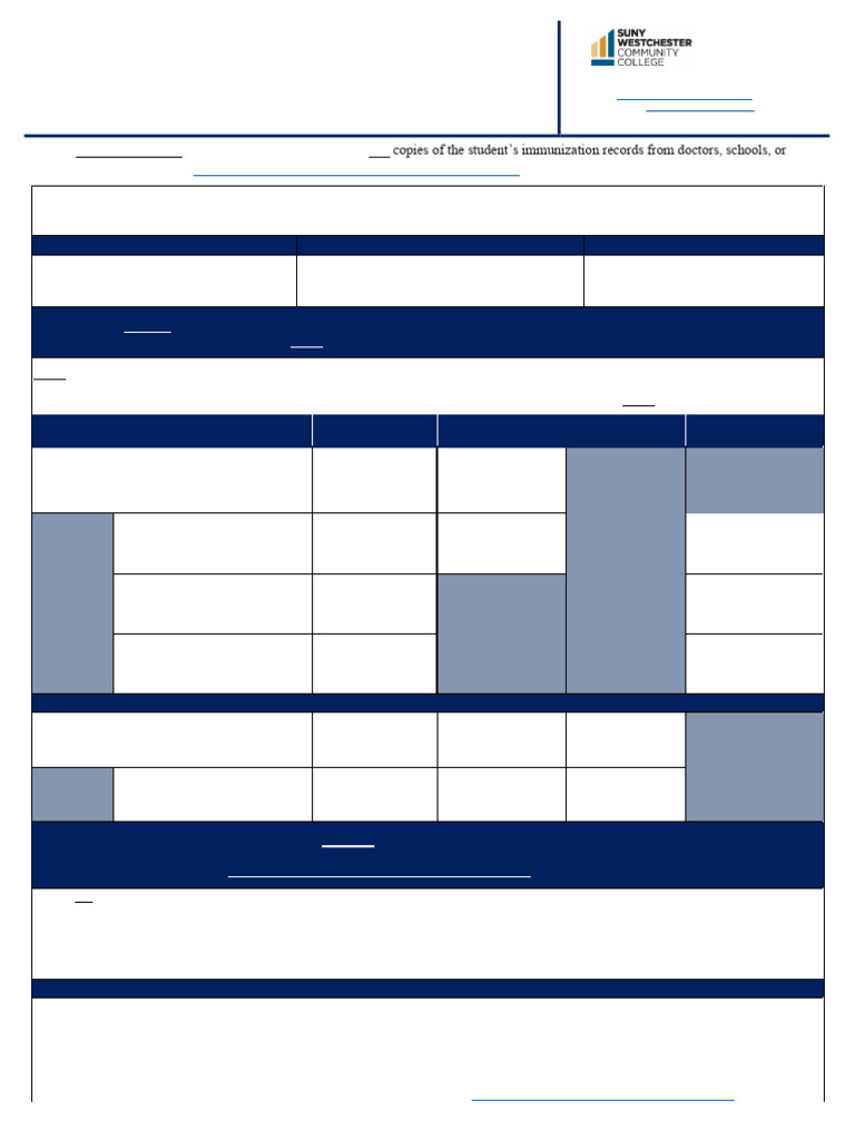 Immunization Records Submission Form | PDF | Immunology | Vaccination