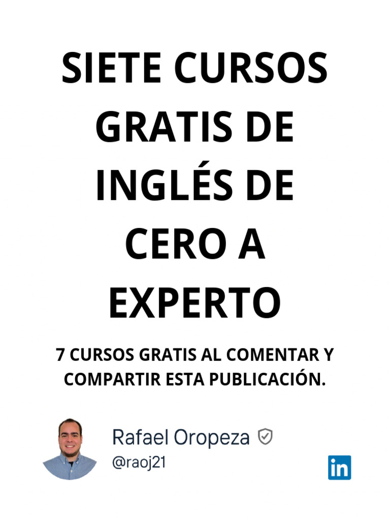 7 Cursos Gratis de Inglés para Todos | PDF