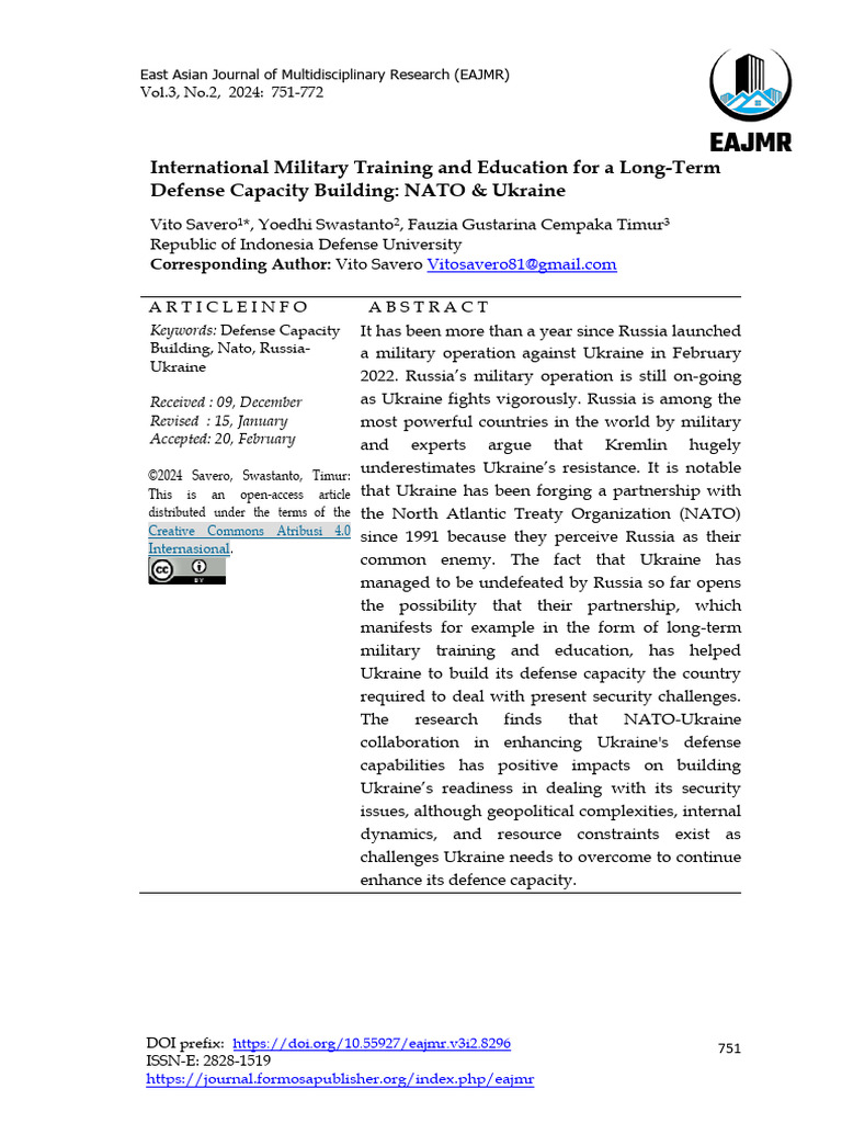 NATO-Ukraine Defense Capacity Building | PDF | Nato | Capacity Building