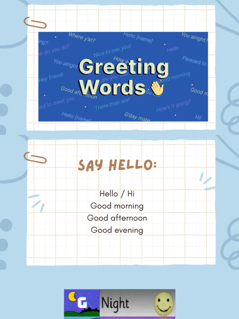 Greetings | PDF