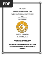 Download MAKALAH  DIMENSI KAJIAN FILSAFAT ILMU TUGAS  MATA KULIAH FILSAFAT ILMU by Ione Arka SN83582668 doc pdf