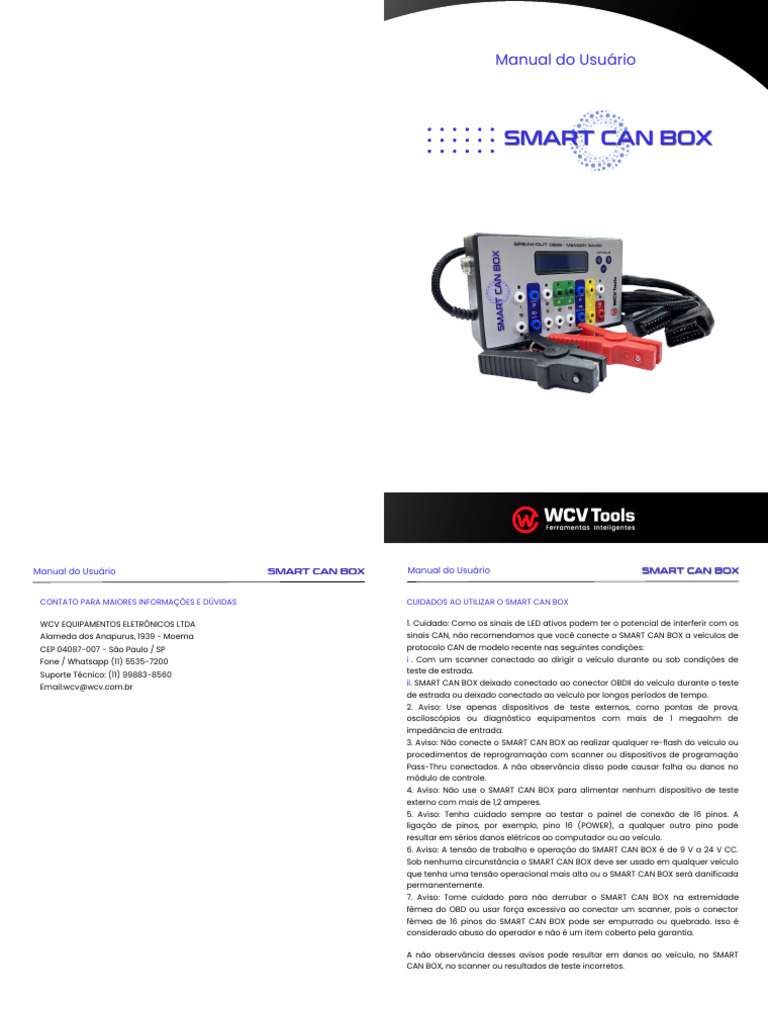 Manual do Usuário: SMART CAN BOX | PDF | Rede de computadores ...