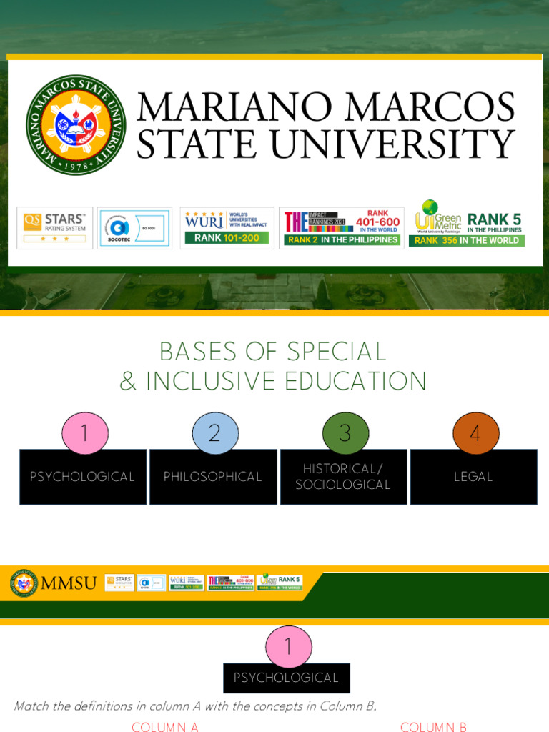 Psychological Foundations of Inclusive Education | PDF | Self Efficacy ...