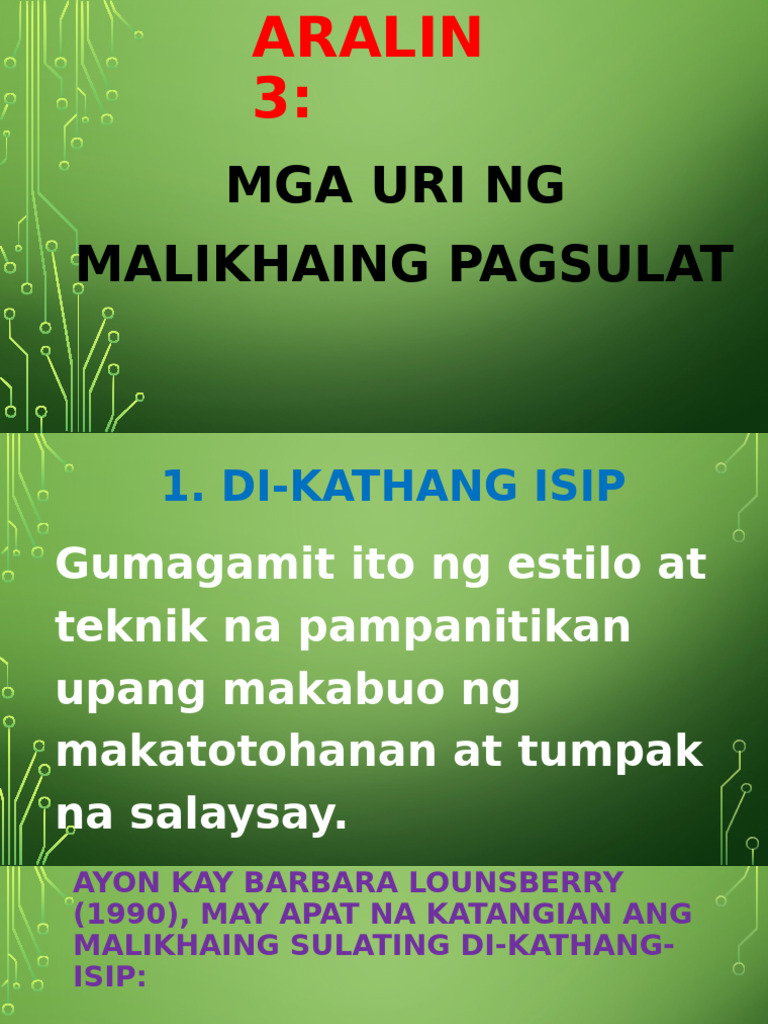 Fil 311 Unit 2 Lesson 3 Final | PDF