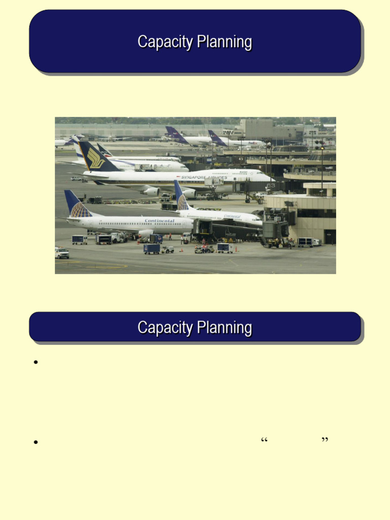 3- Capacity Planning | PDF | Business Economics | Economics