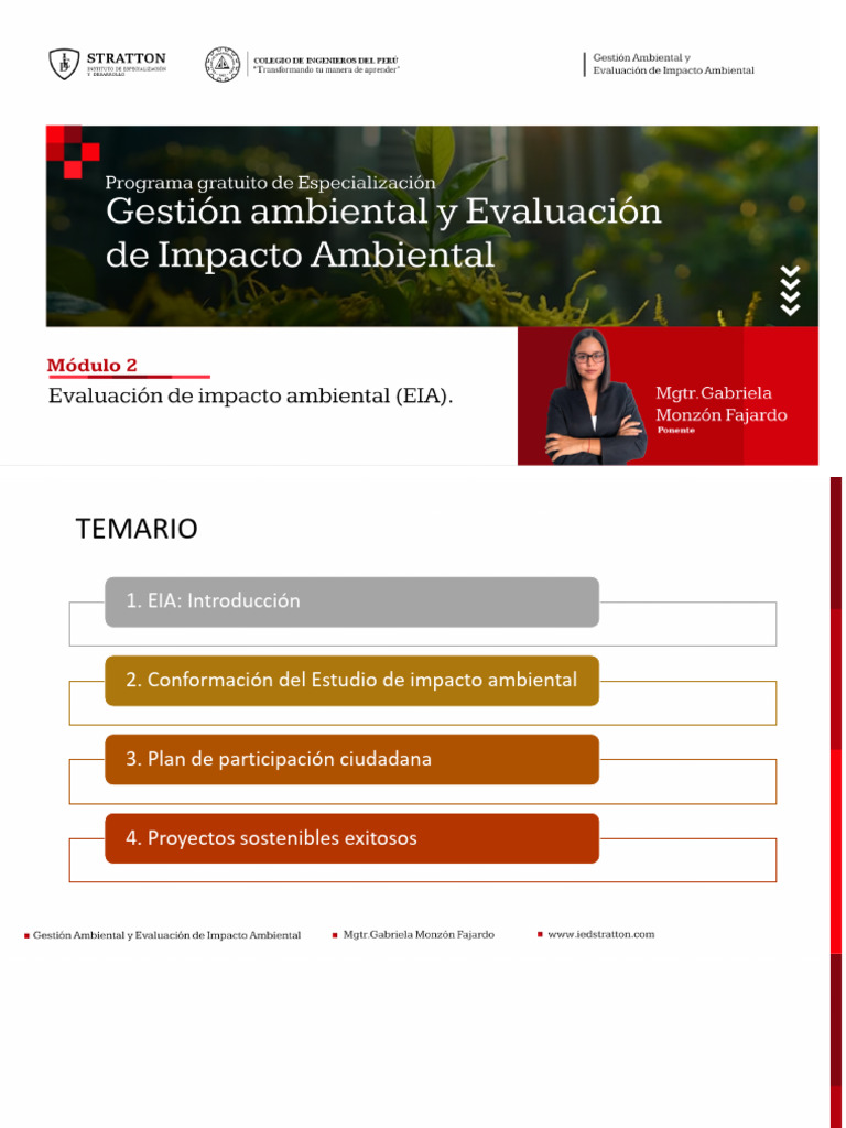 Módulo 02 - Gestión y Evaluación de Impacto Ambiental | PDF ...