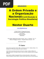 A Ordem Privada e a Organização Política Nacional  - Nestro Duarte