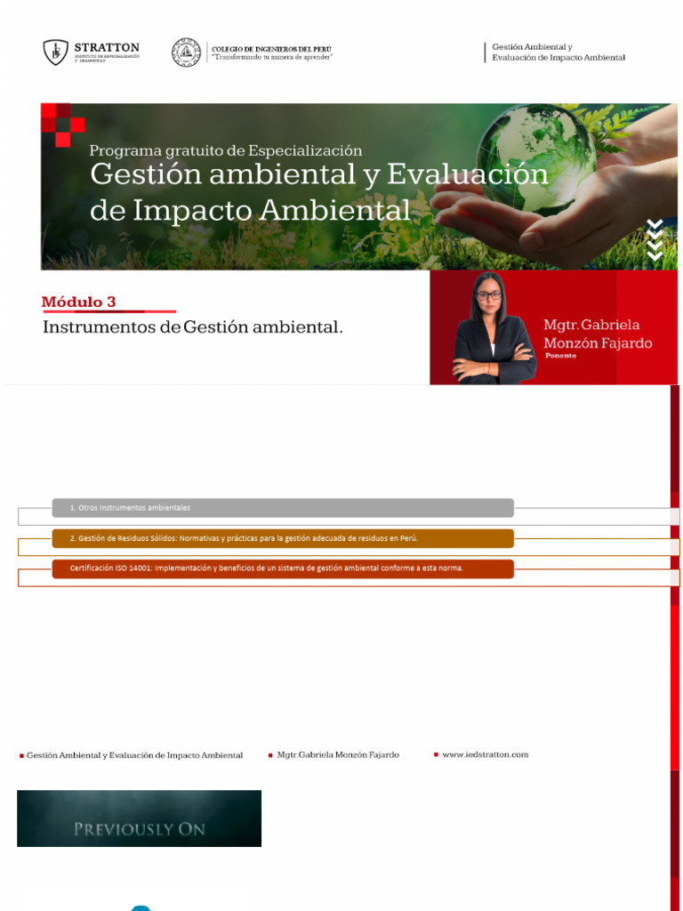 Gestión Ambiental y Residuos en Perú | PDF | Evaluación de impacto ...