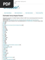 Download CiteSeerX  Statistics - Venue Impact Factors by pschen01 SN83584801 doc pdf
