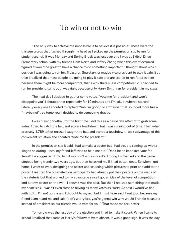 Student Council Election Journey | PDF