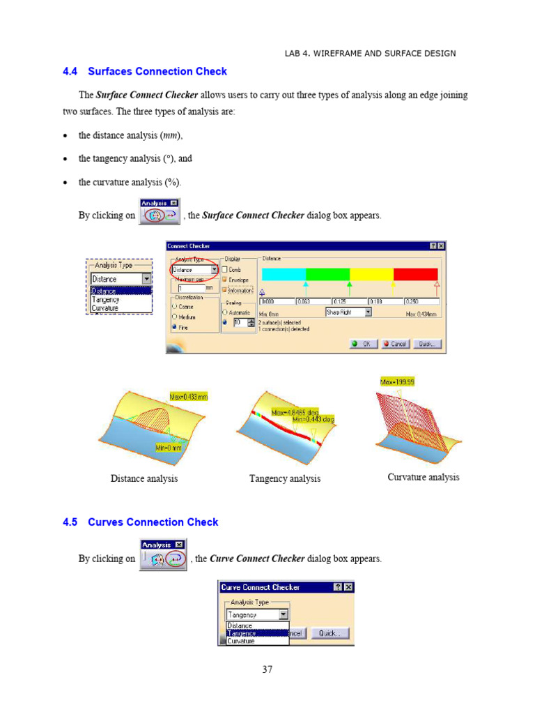 CATIA 5: Wireframe & Surface Design Lab | PDF | Curvature