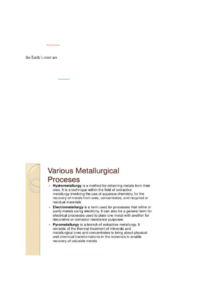 Understanding Metal Chemistry and Metallurgy | PDF | Metals | Redox
