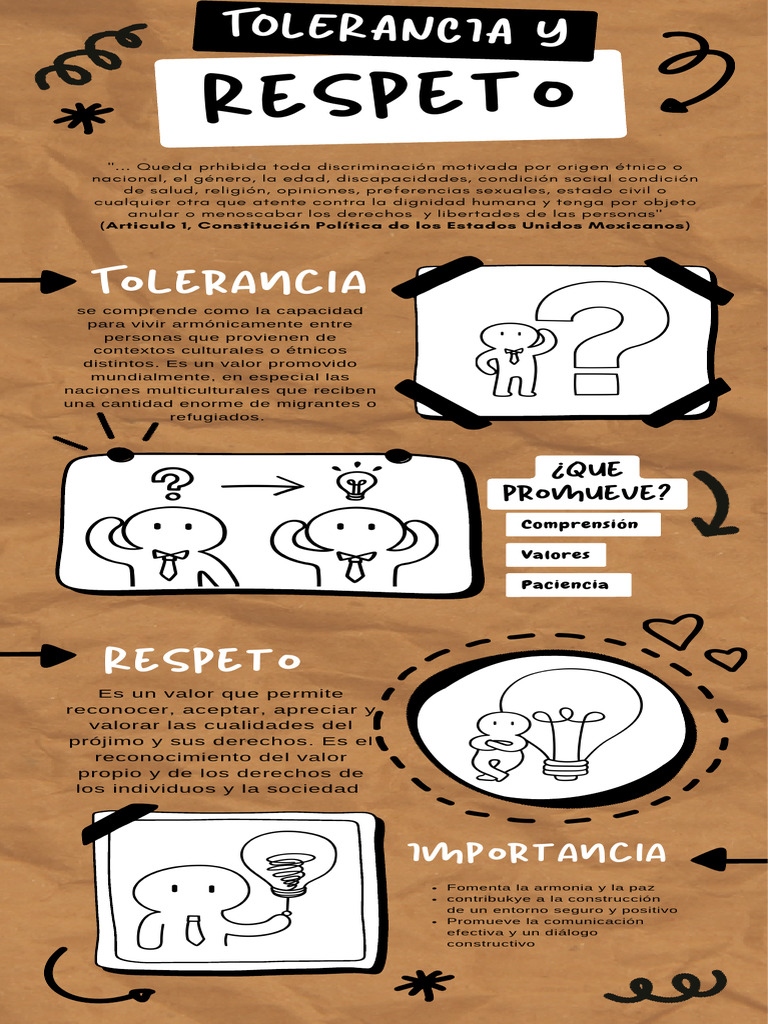 Infografía sobre Respeto y Tolerancia | PDF