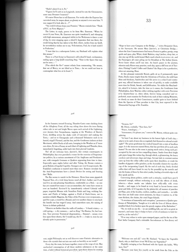 Mason-and-Dixon - CH 33 | PDF