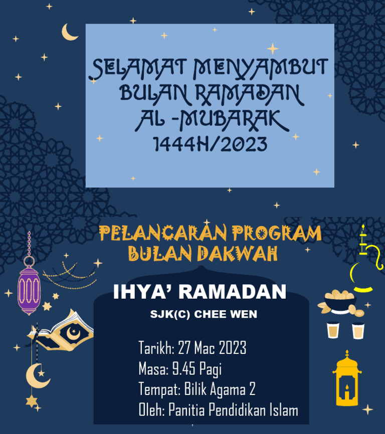 Pelancaran Program Ihya' Ramadan 2023 | PDF