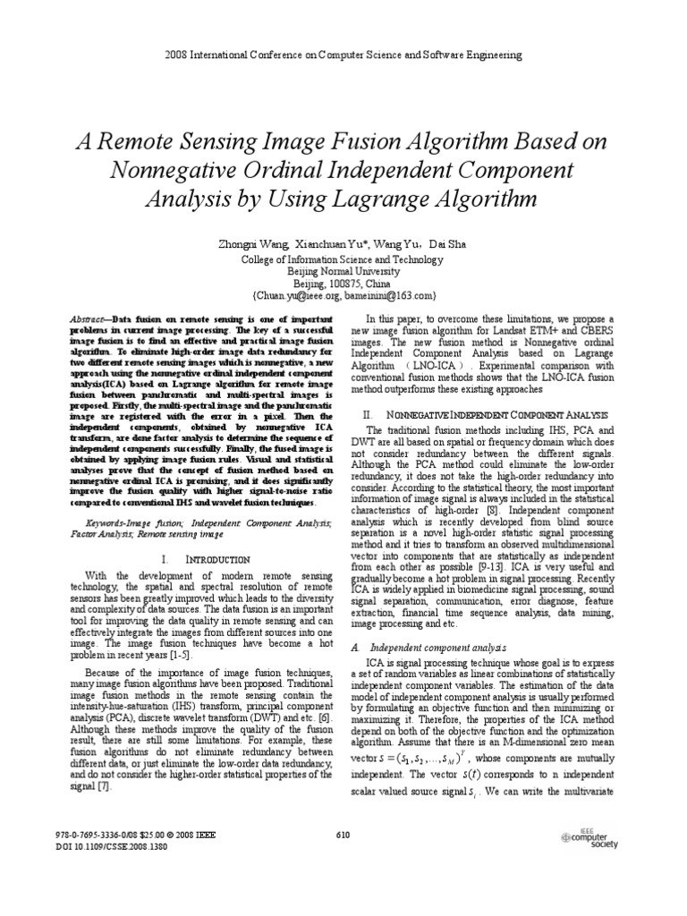 A Remote Sensing Image Fusion Algorithm Based On Nonnegative Ordinal ...