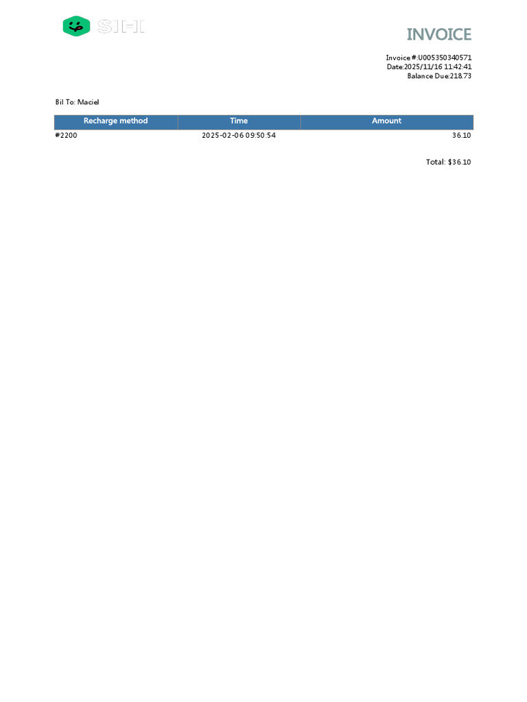 Invoice U005350340571 Details | PDF