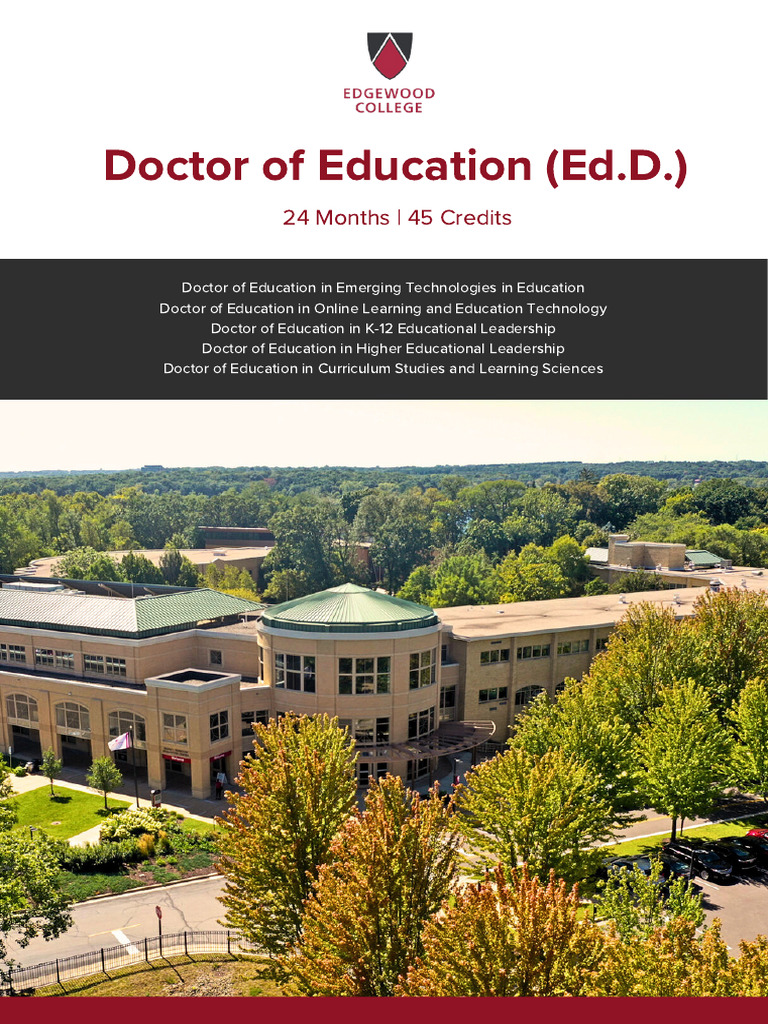 Ed.D. Programs at Edgewood College | PDF | Instructional Design ...