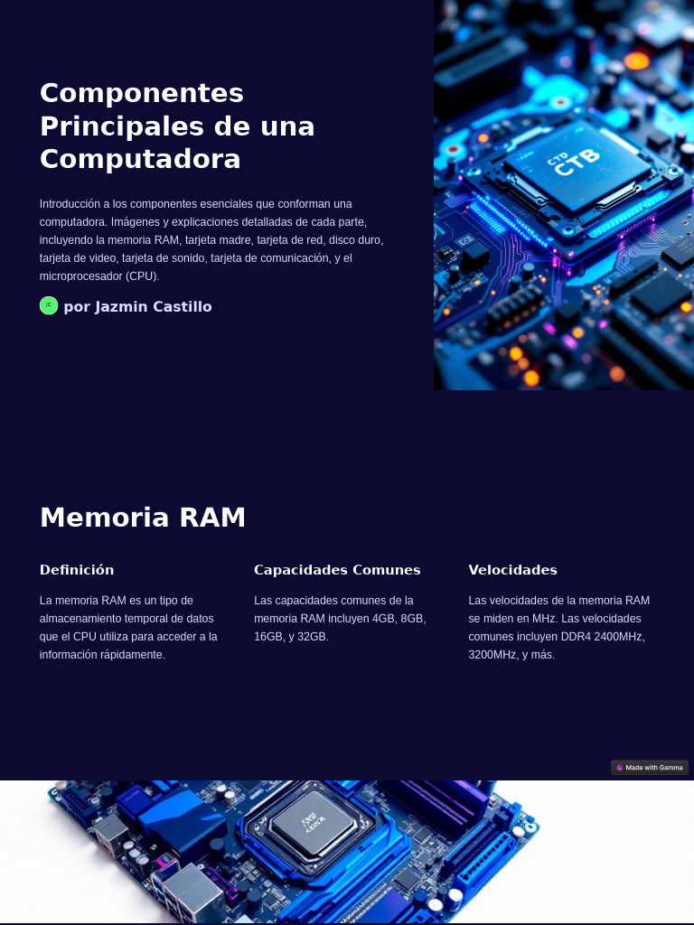 Componentes Esenciales de una Computadora | PDF | Hardware de la ...