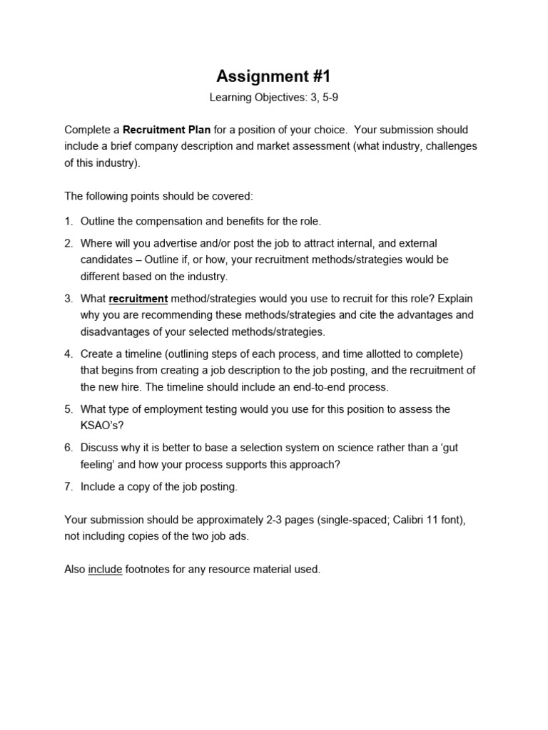 Assignment #1 | PDF