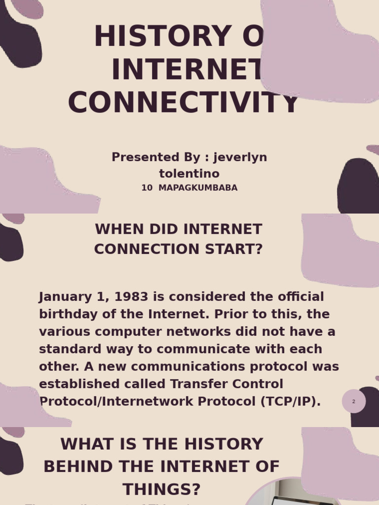 History of Internet Connectivity | PDF