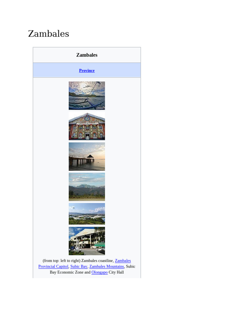 Zambales | PDF | Philippines