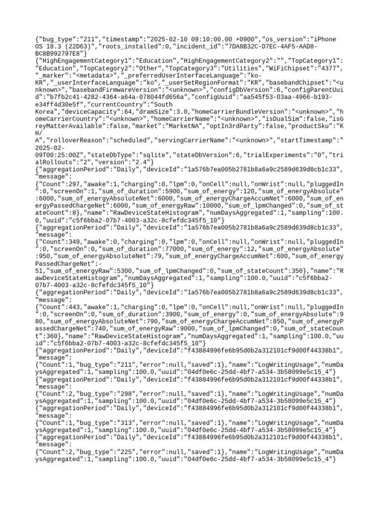 iPhone Device State and Usage Report | PDF | Rationing | Computer ...