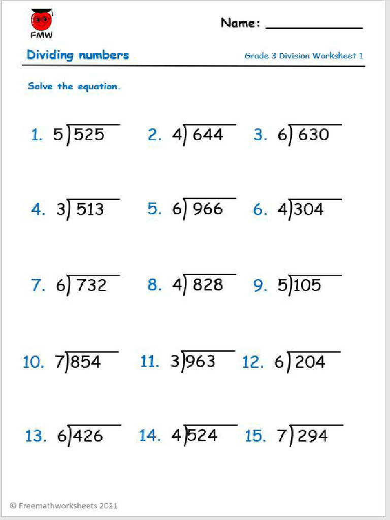 Division Grade 3 | PDF