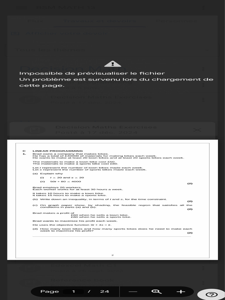 Decision Maths: Linear Programming Guide | PDF | Mathematics