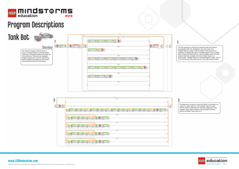 Ev3 Program Description Tankbot | PDF