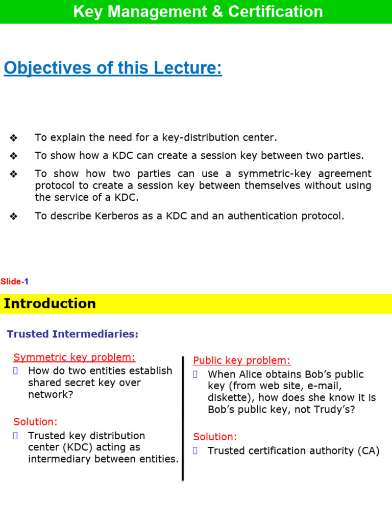 computer and network security - 5 | PDF | Key (Cryptography ...