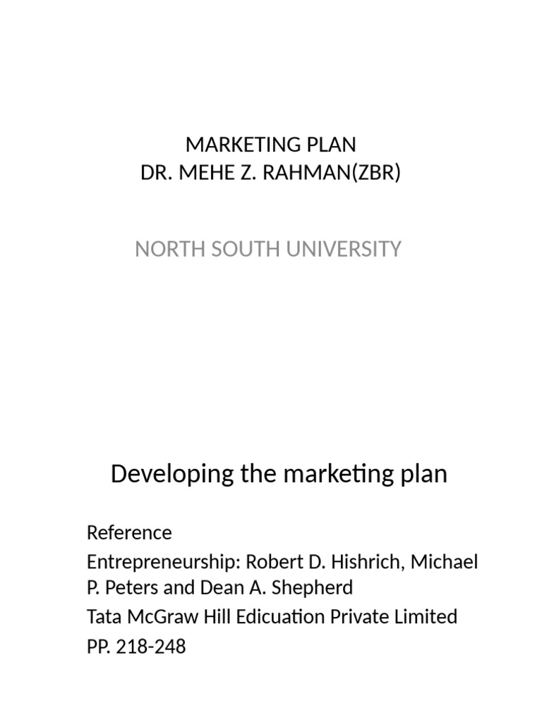 Comprehensive Marketing Plan Guide | PDF | Marketing | Marketing Strategy
