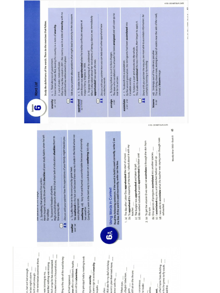 Worldy Wise Lesson 6 Pdf