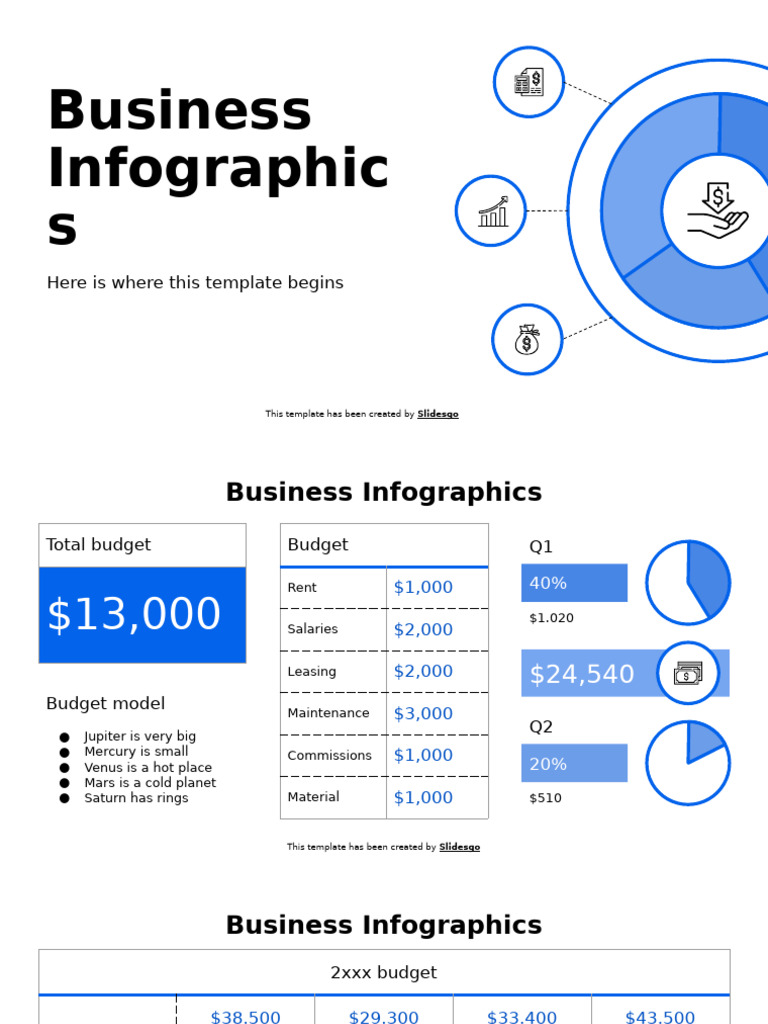 Business Infographics by Slidesgo | PDF | Planets | Planets In Astrology