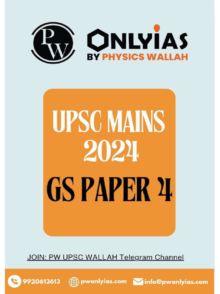 GS Paper 4 - Final | PDF