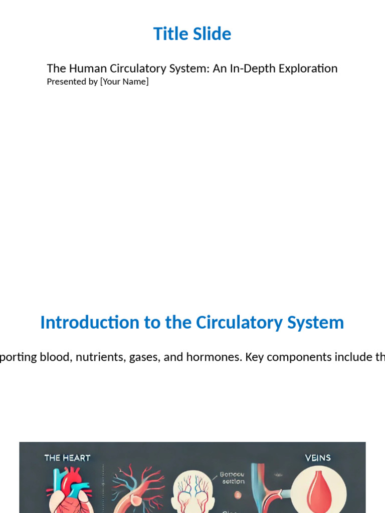 Impressive Circulatory System Presentation | PDF