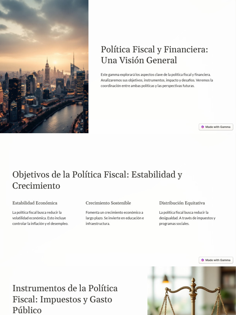Politica Fiscal y Financiera Una Vision General | PDF | La política ...