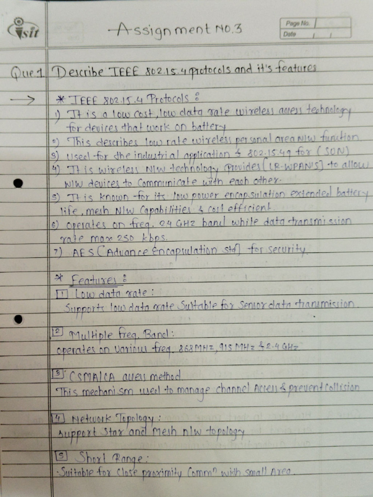 IOT Assignment 3 | PDF