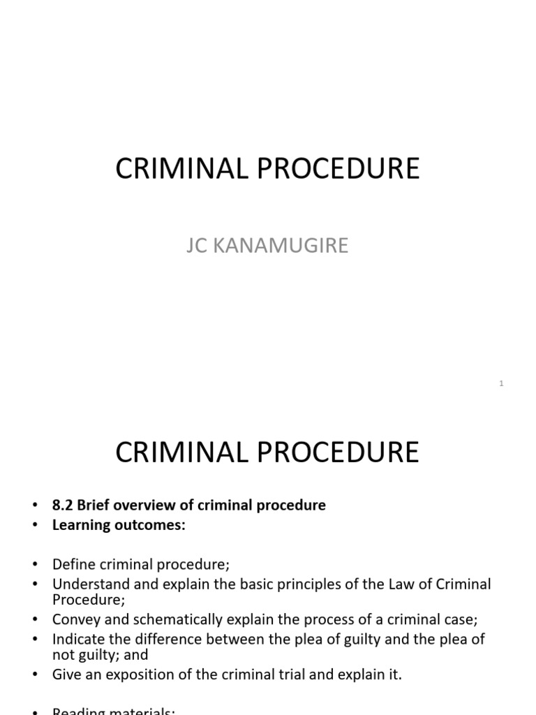 Overview of South African Criminal Procedure | PDF | Criminal Procedure ...